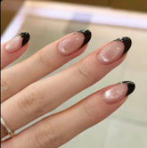 Black Tips Press On Nails