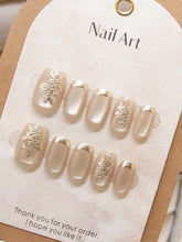 Chrome Effect Short Square Press-On Nails