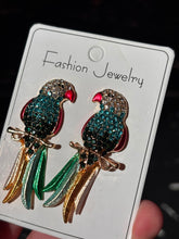 Parrot Rhinestone Studs