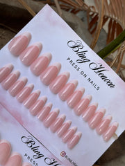 Almond Shape French Tips Press-On Nails | Elegant Classic Set