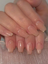 Elegant Golden Tips Press-On Nails