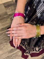 Rendy Jelly Bangles Set – Pink (12 Pieces)