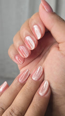 Starry Pink Press-On Nails | Glitter Glossy Salon Set