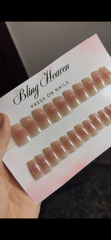 Glossy Pink Press On Nails