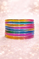 Trendy Jelly Bangles – Multicolor | Fashion Bangles Set