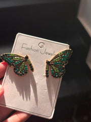 Butterfly Rhinestone Studs